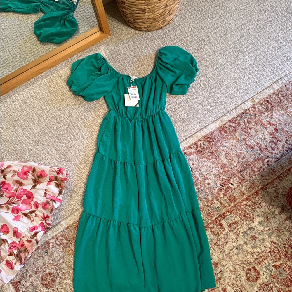See You Monday Green Casual Dress